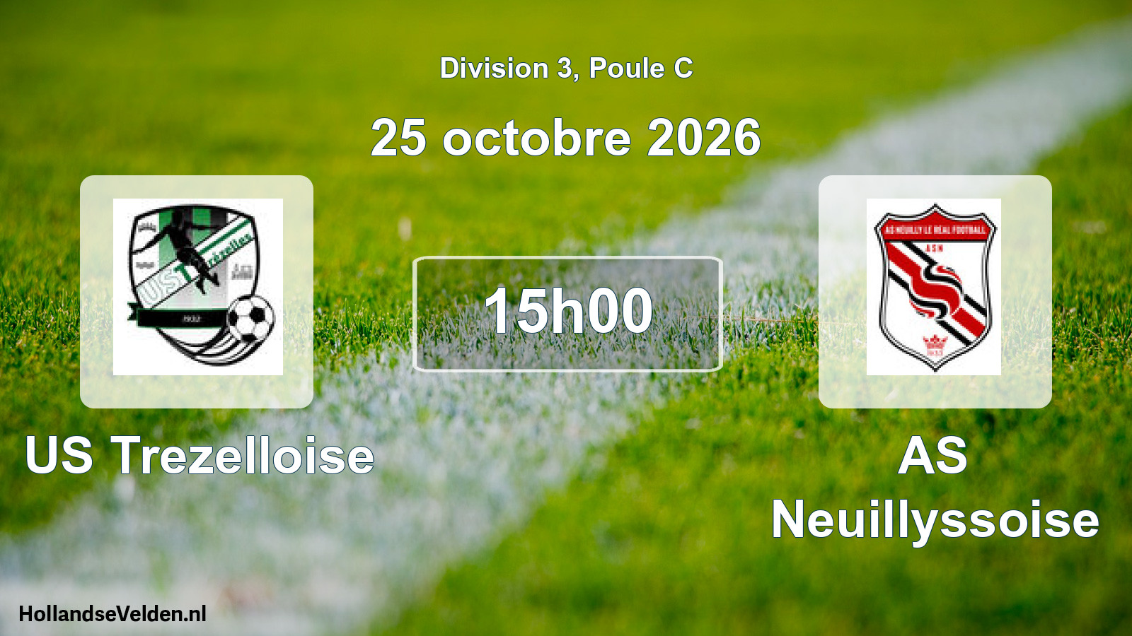 Match programmé: US Trezelloise - AS Neuillyssoise (25 octobre 2026)