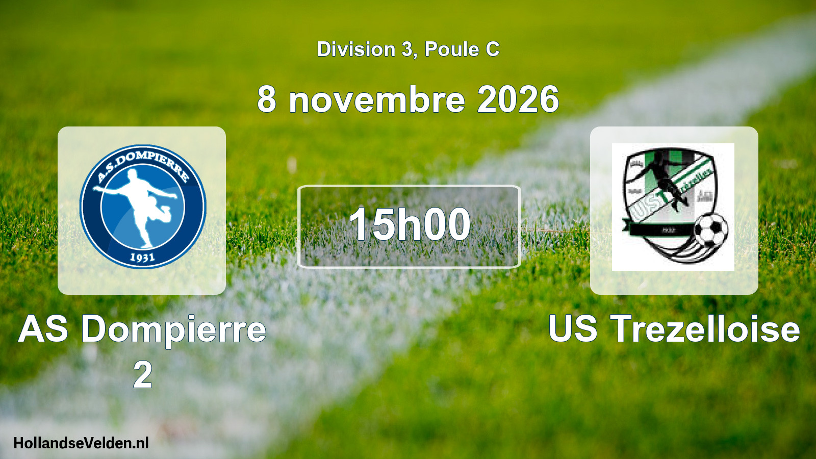 Match programmé: AS Dompierre 2 - US Trezelloise (8 novembre 2026)
