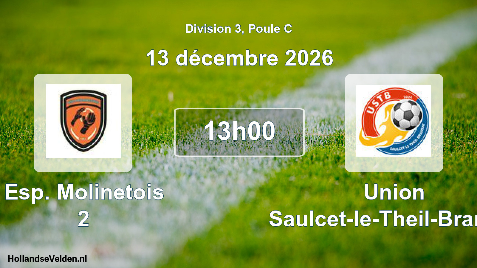 Match programmé: Esp. Molinetois 2 - Union Saulcet-le-Theil-Bransat (13 décembre 2026)