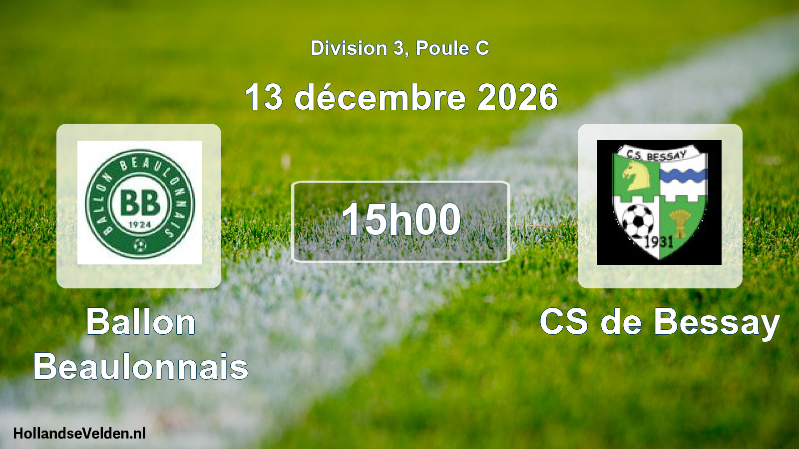 Match programmé: Ballon Beaulonnais - CS de Bessay (13 décembre 2026)