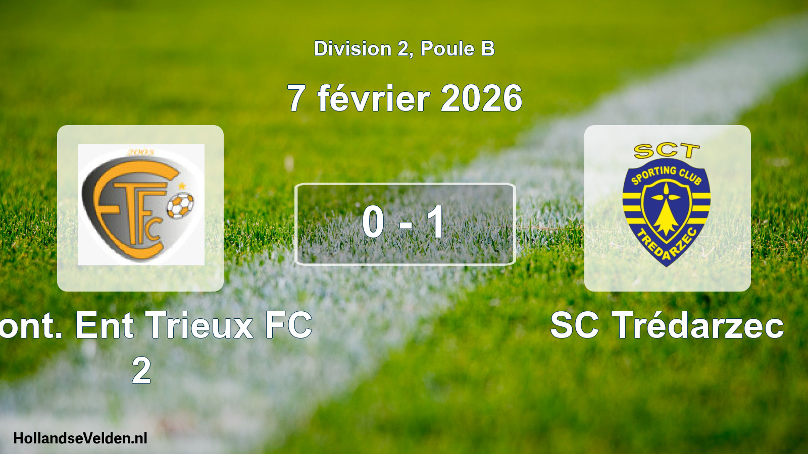 Total number of matches played: Pont. Ent Trieux FC 2 - SC Trédarzec 0 - 1 (7 February 2026)