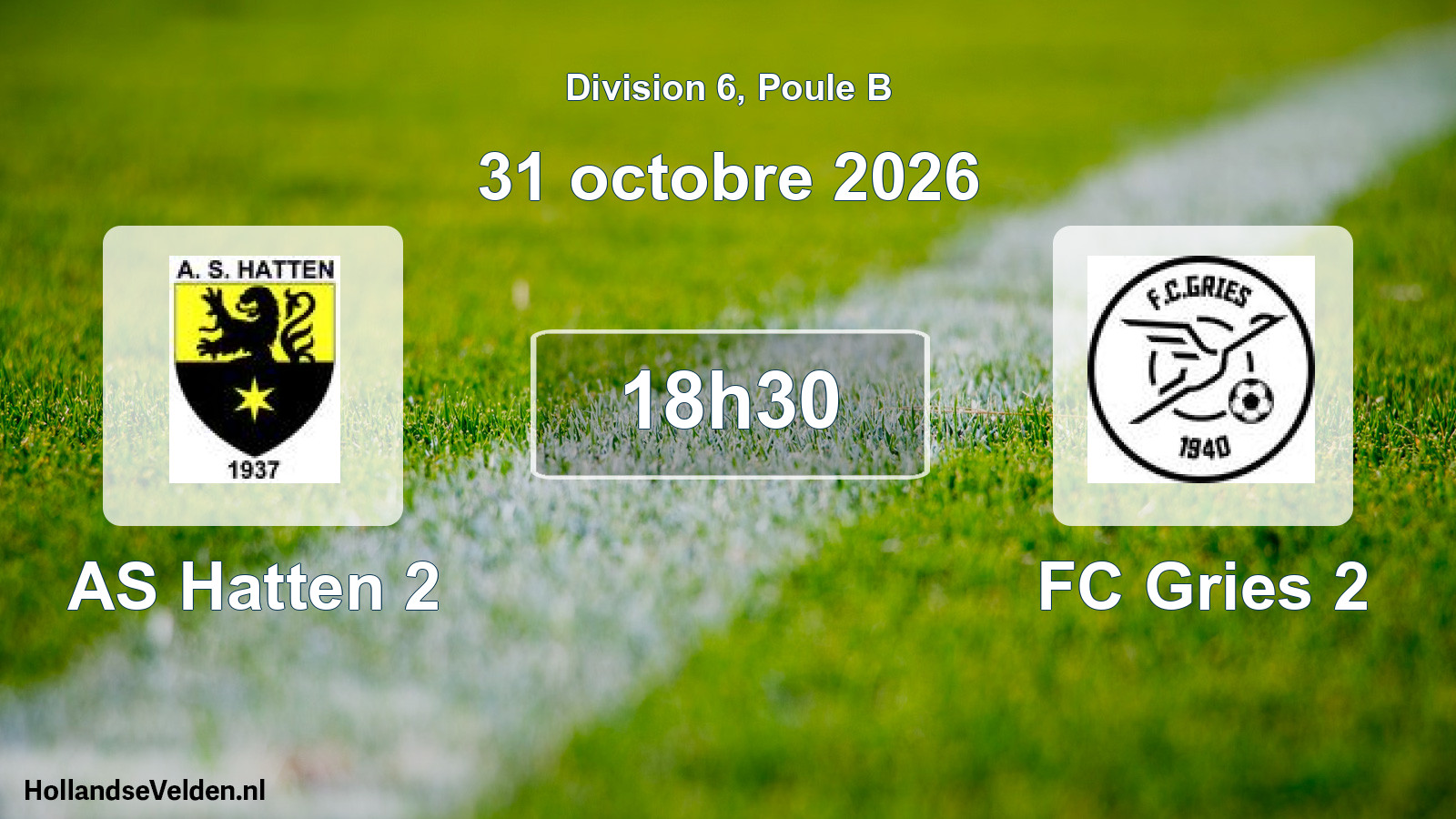 Scheduled Match: AS Hatten 2 - FC Gries 2 (31 October 2026)