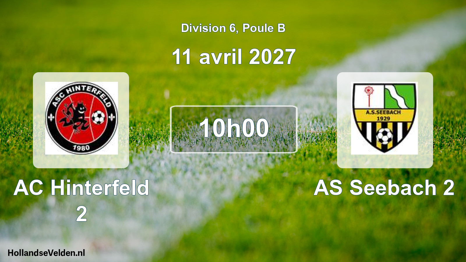 Scheduled Match: AC Hinterfeld 2 - AS Seebach 2 (11 April 2027)