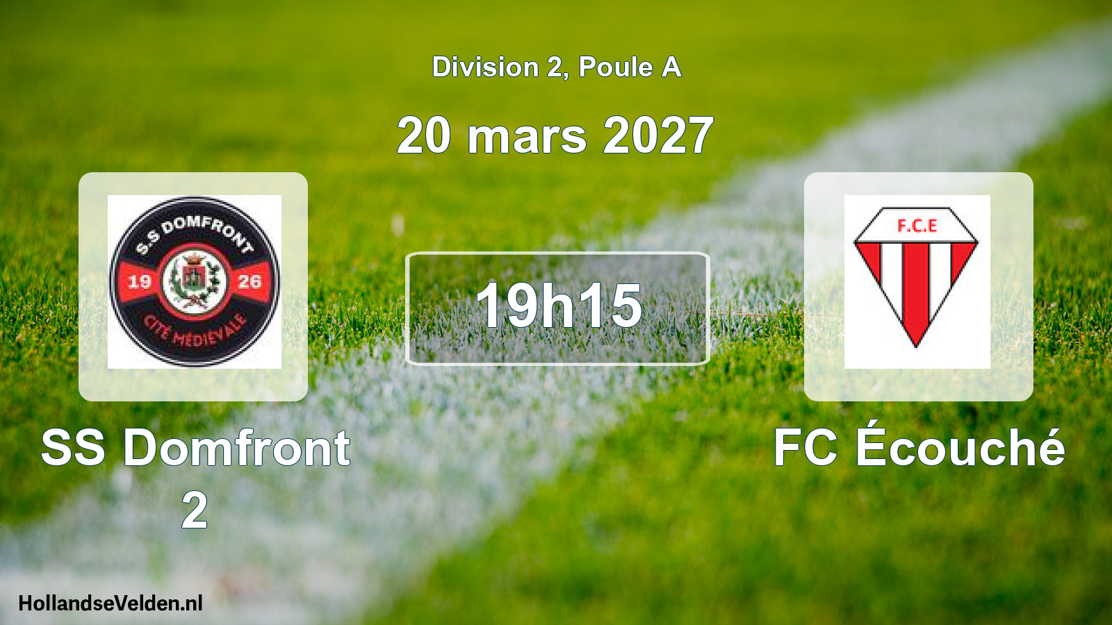 Match programmé: SS Domfront 2 - FC Écouché (20 mars 2027)