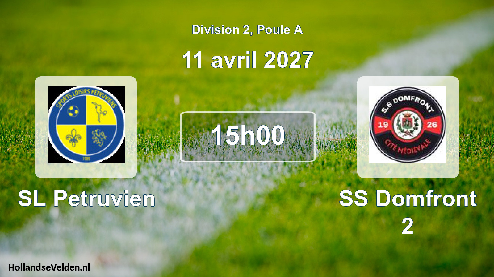 Match programmé: SL Petruvien - SS Domfront 2 (11 avril 2027)