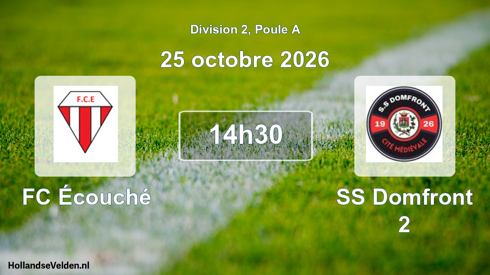 Match programmé: FC Écouché - SS Domfront 2 (25 octobre 2026)