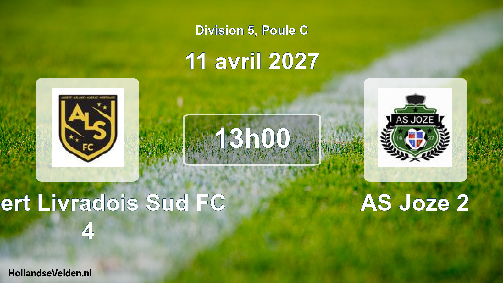 Scheduled Match: Ambert Livradois Sud FC 4 - AS Joze 2 (11 April 2027)