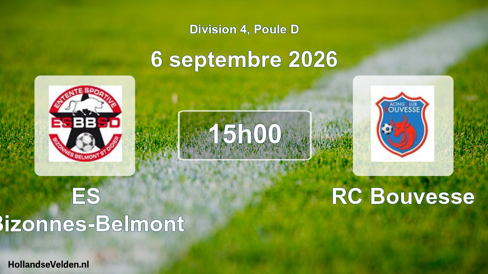 Scheduled Match: ES Bizonnes-Belmont - RC Bouvesse (6 September 2026)