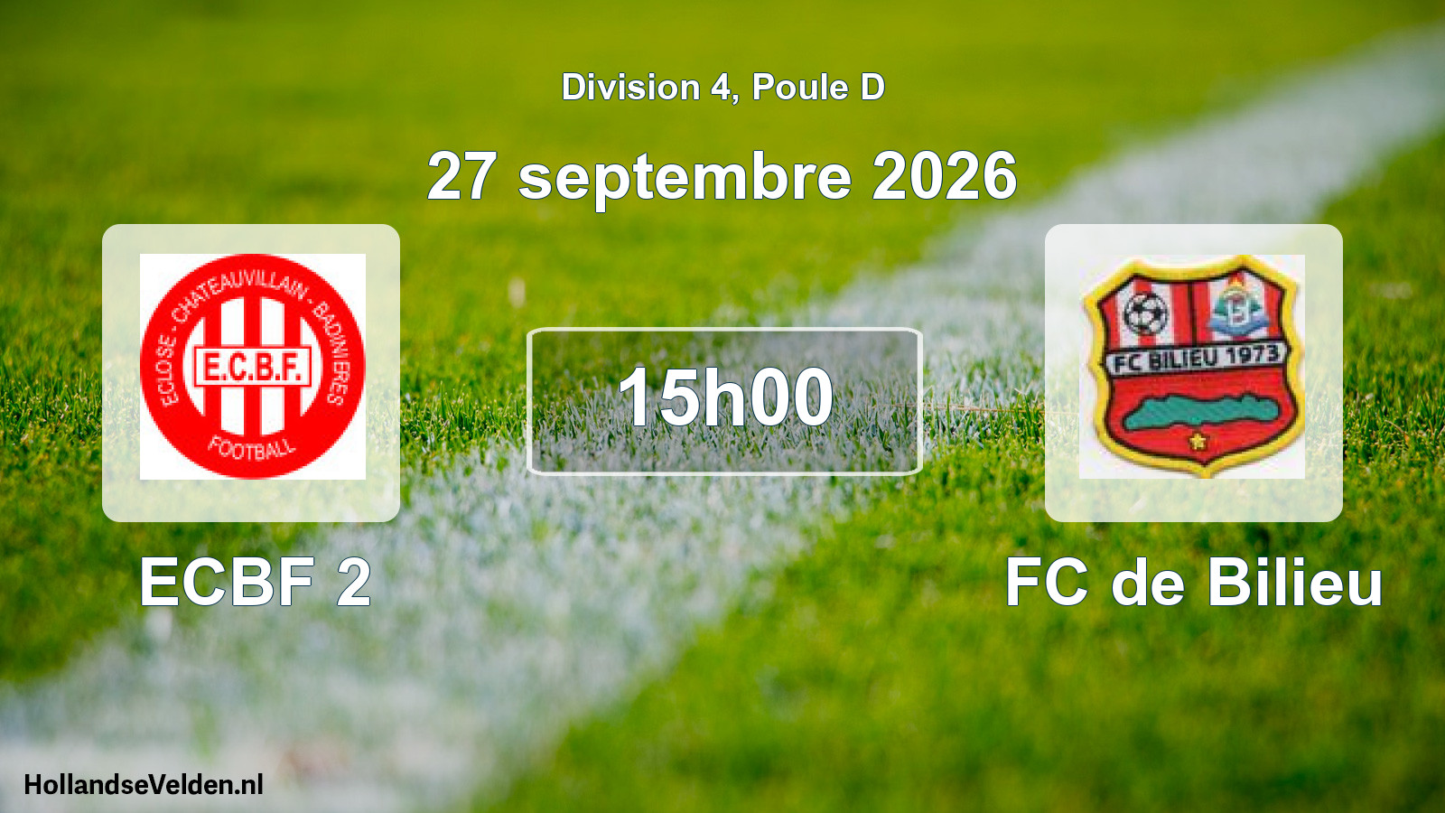 Scheduled Match: ECBF 2 - FC de Bilieu (27 September 2026)