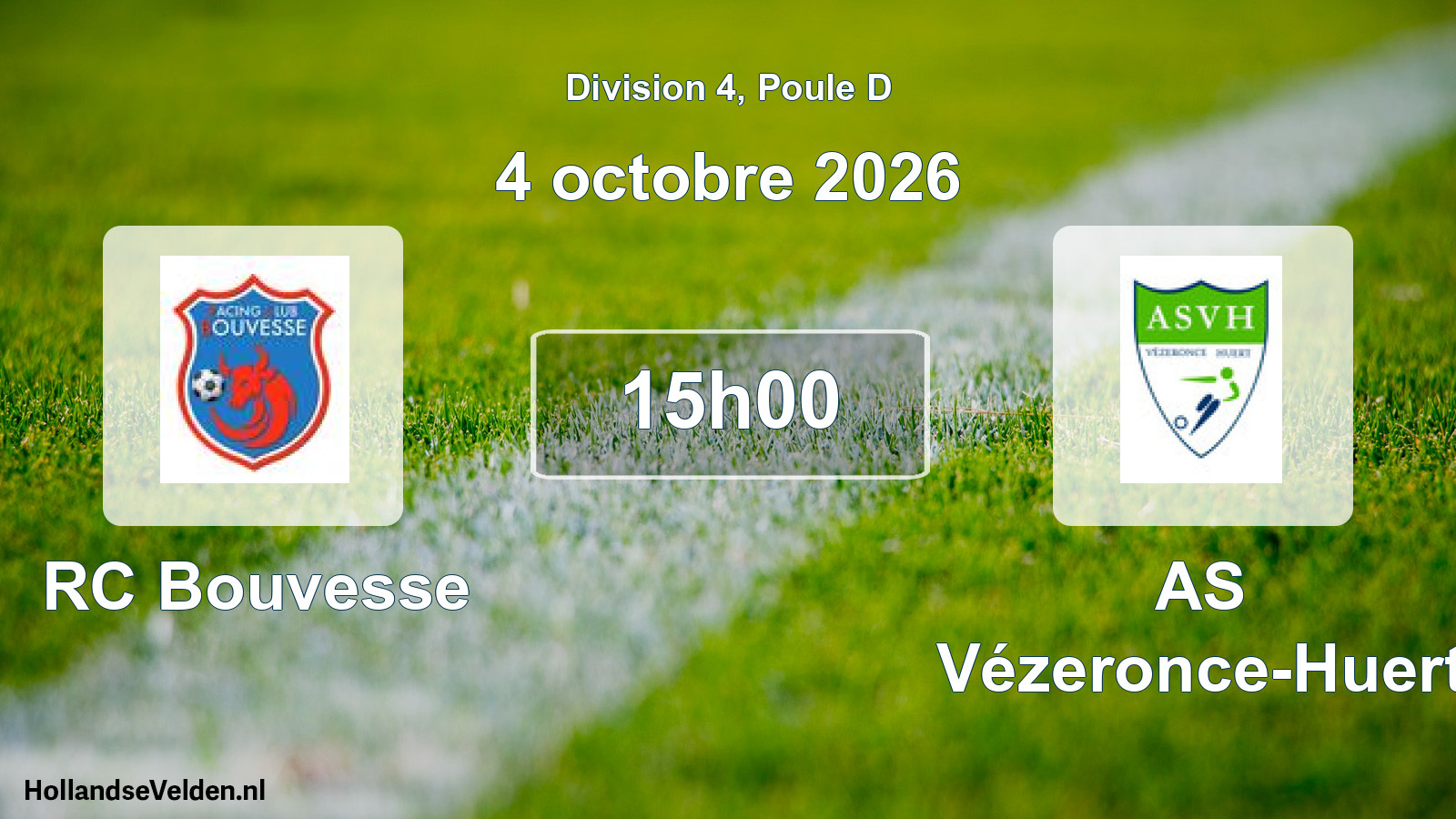 Scheduled Match: RC Bouvesse - AS Vézeronce-Huert (4 October 2026)