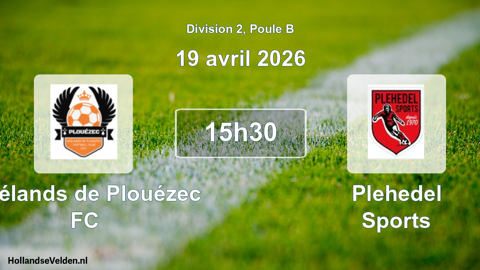 Geplande wedstrijd: Goélands de Plouézec FC - Plehedel Sports (19 april 2026)
