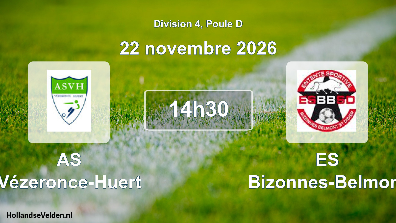 Scheduled Match: AS Vézeronce-Huert - ES Bizonnes-Belmont (22 November 2026)