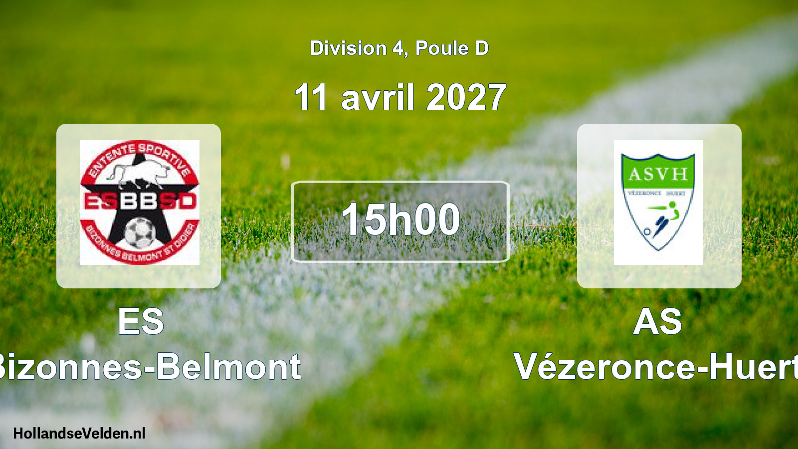 Scheduled Match: ES Bizonnes-Belmont - AS Vézeronce-Huert (11 April 2027)