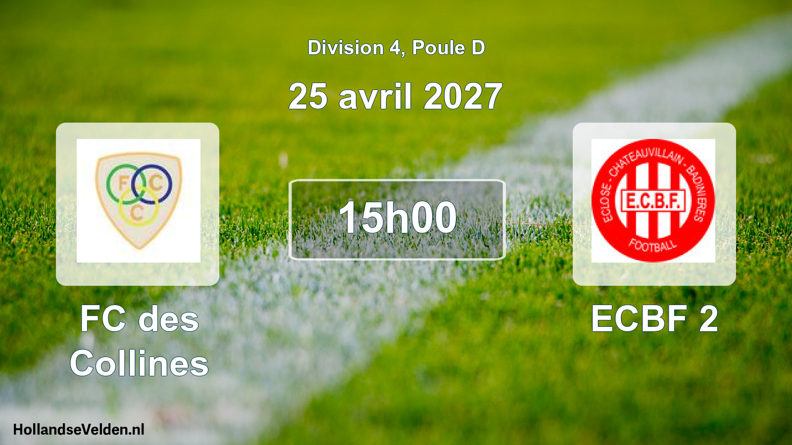 Scheduled Match: FC des Collines - ECBF 2 (25 April 2027)