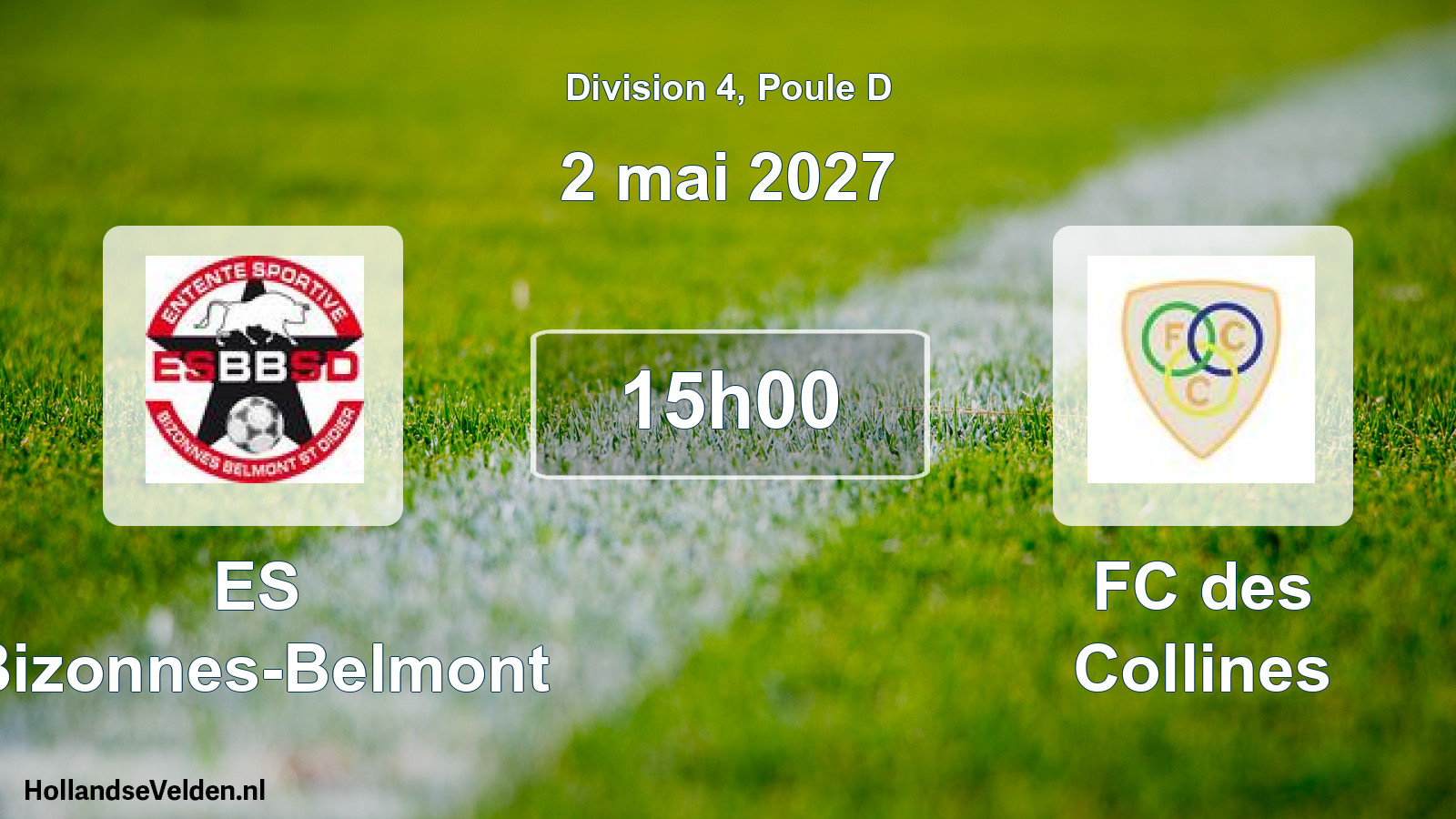 Scheduled Match: ES Bizonnes-Belmont - FC des Collines (2 May 2027)