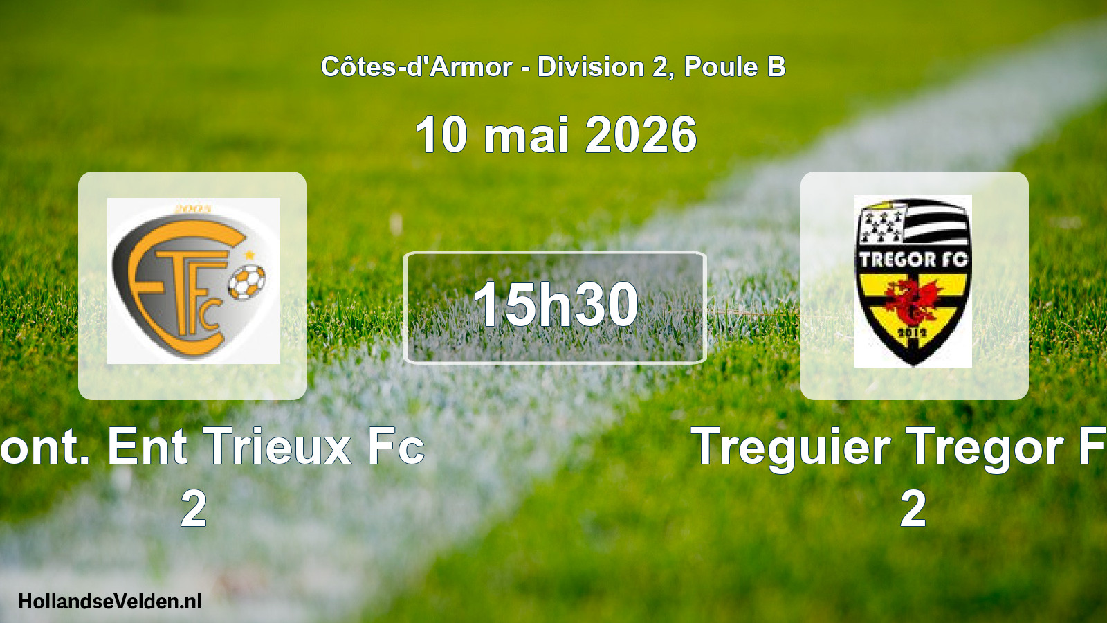 Scheduled Match: Pont. Ent Trieux Fc 2 - Treguier Tregor Fc 2 (10 May 2026)