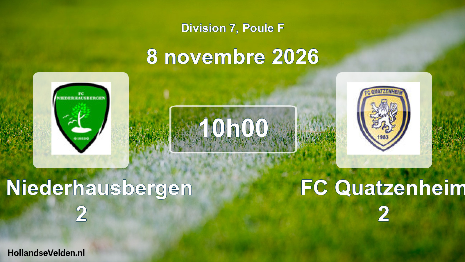 Scheduled Match: FC Niederhausbergen 2 - FC Quatzenheim 2 (8 November 2026)