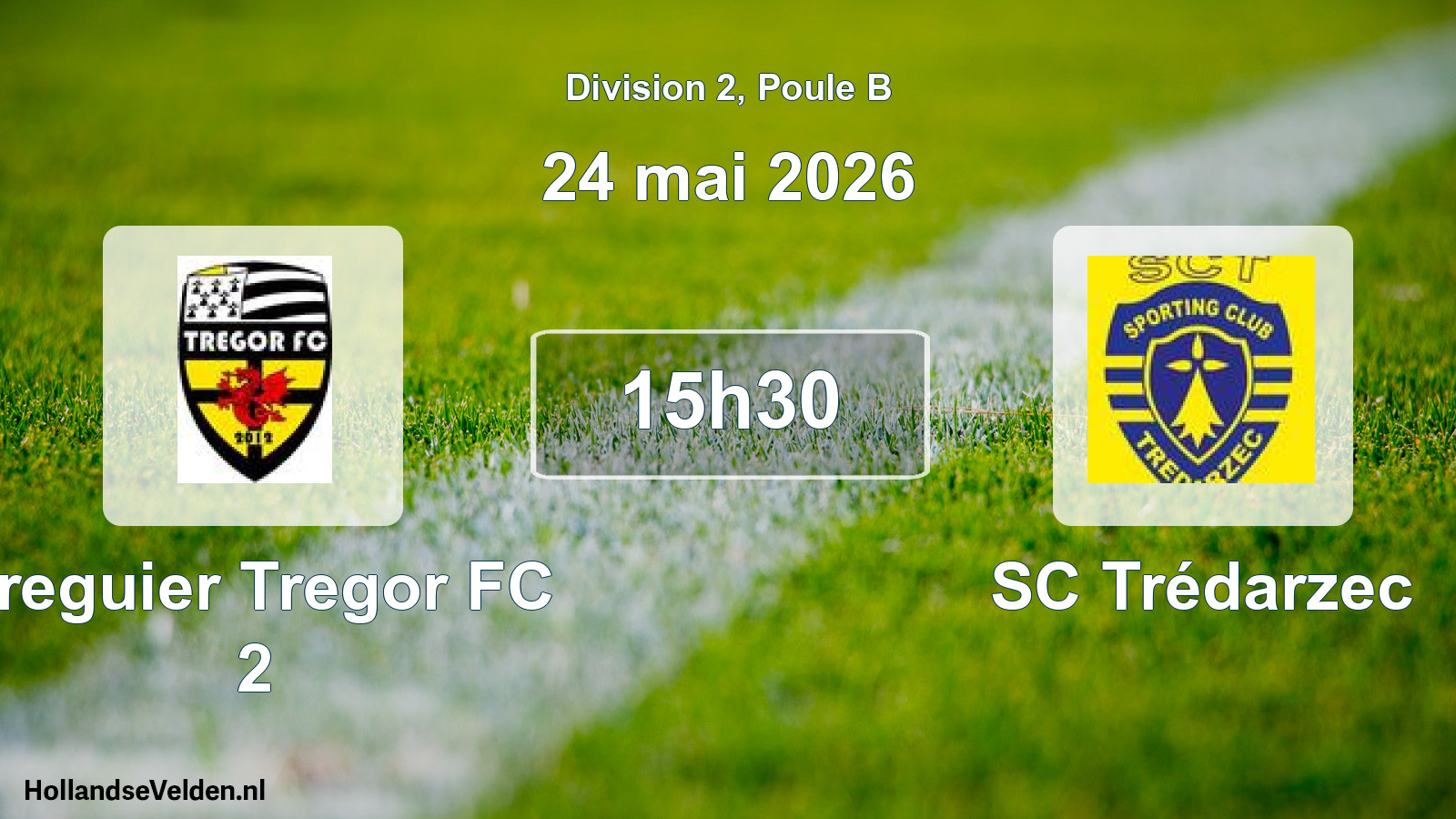 Geplande wedstrijd: Treguier Tregor FC 2 - SC Trédarzec (24 mei 2026)