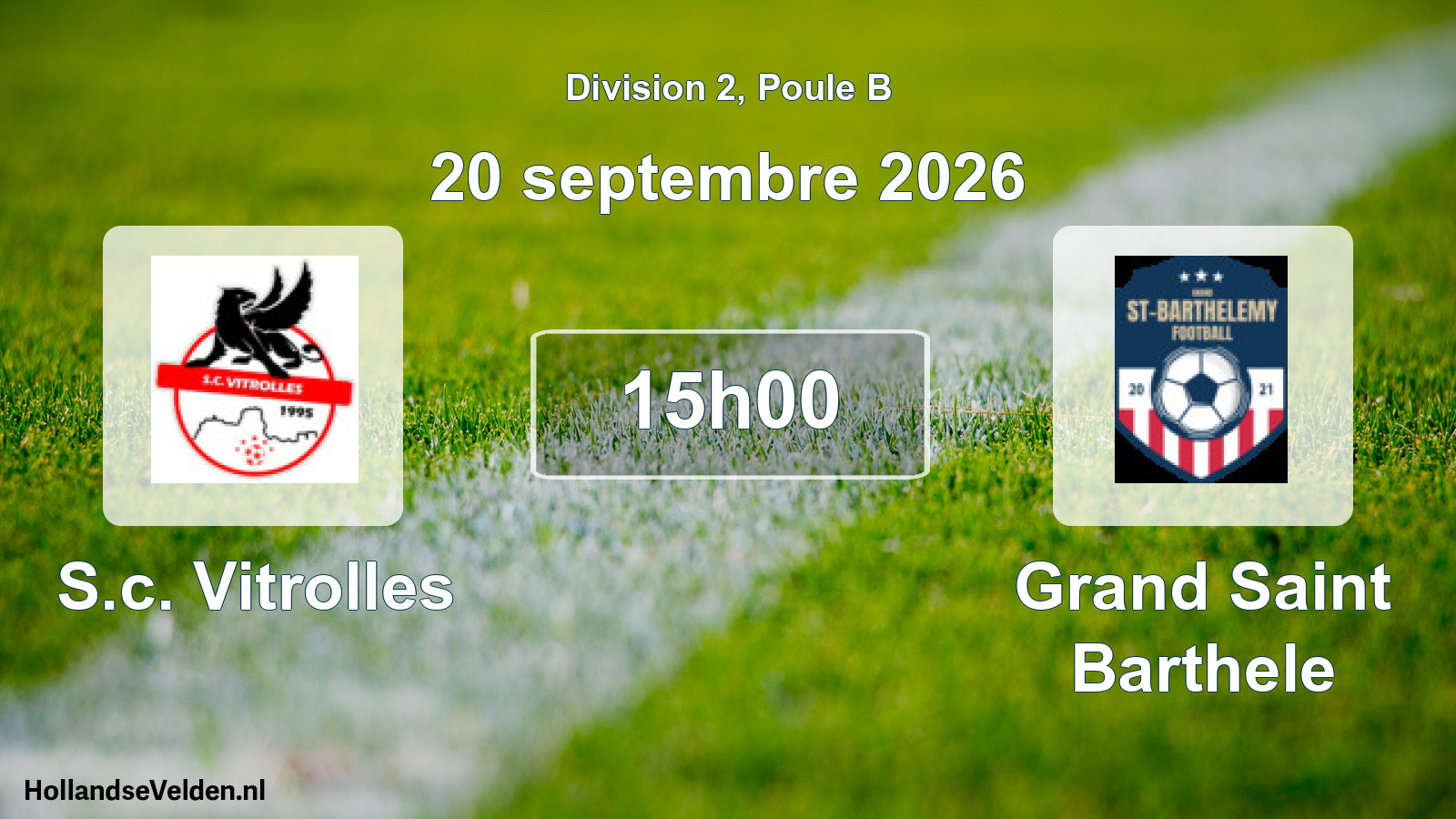 Match programmé: S.c. Vitrolles - Grand Saint Barthele (20 septembre 2026)