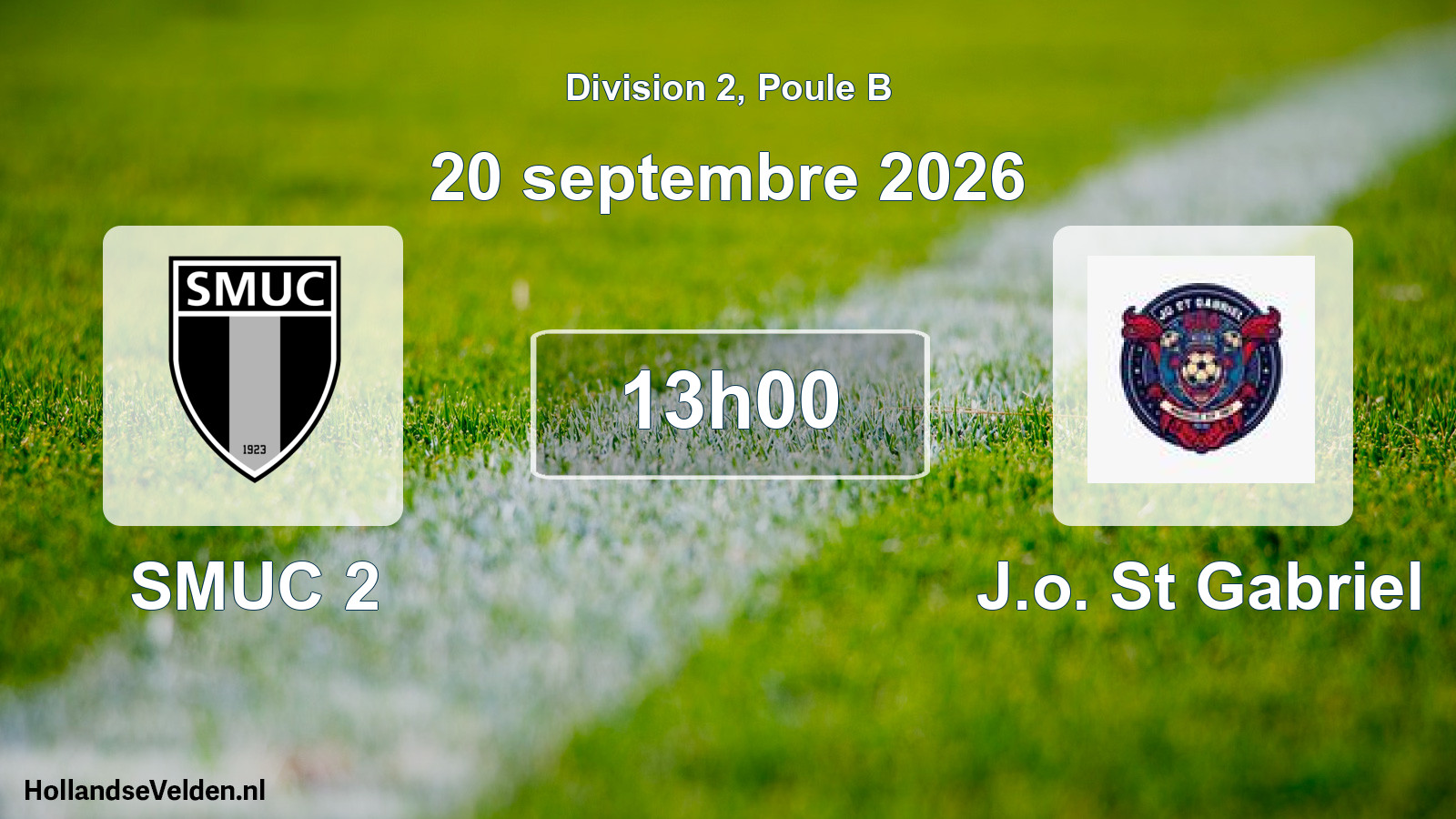 Scheduled Match: SMUC 2 - J.o. St Gabriel (20 September 2026)