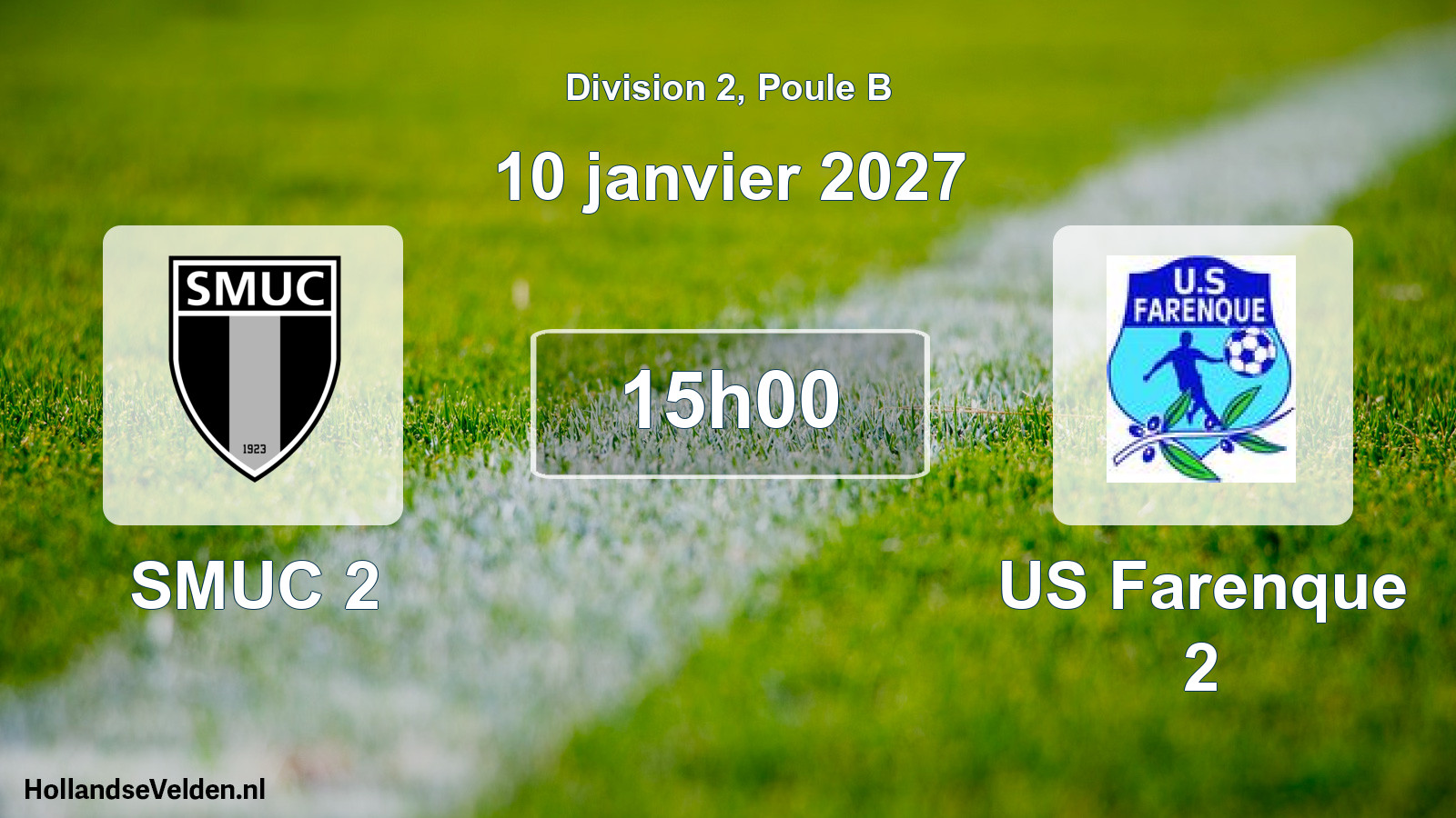 Scheduled Match: SMUC 2 - US Farenque 2 (10 January 2027)