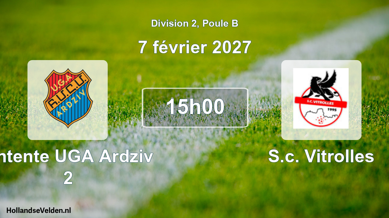 Scheduled Match: Entente UGA Ardziv 2 - S.c. Vitrolles (7 February 2027)