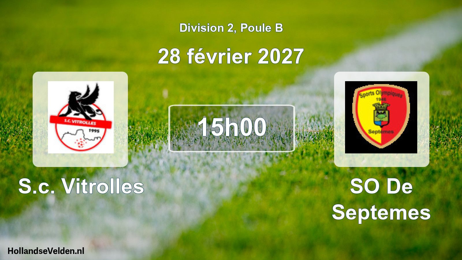 Scheduled Match: S.c. Vitrolles - SO De Septemes (28 February 2027)