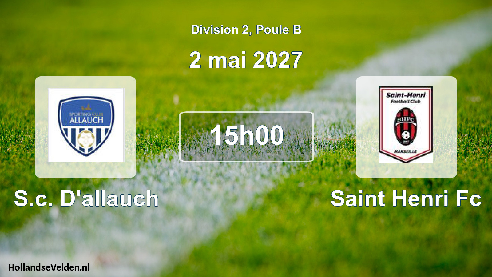 Match programmé: S.c. D'allauch - Saint Henri Fc (2 mai 2027)