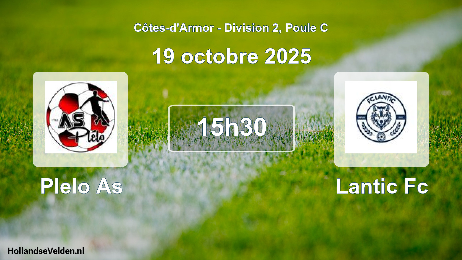 Scheduled Match: Plelo As - Lantic Fc (19 October 2025)