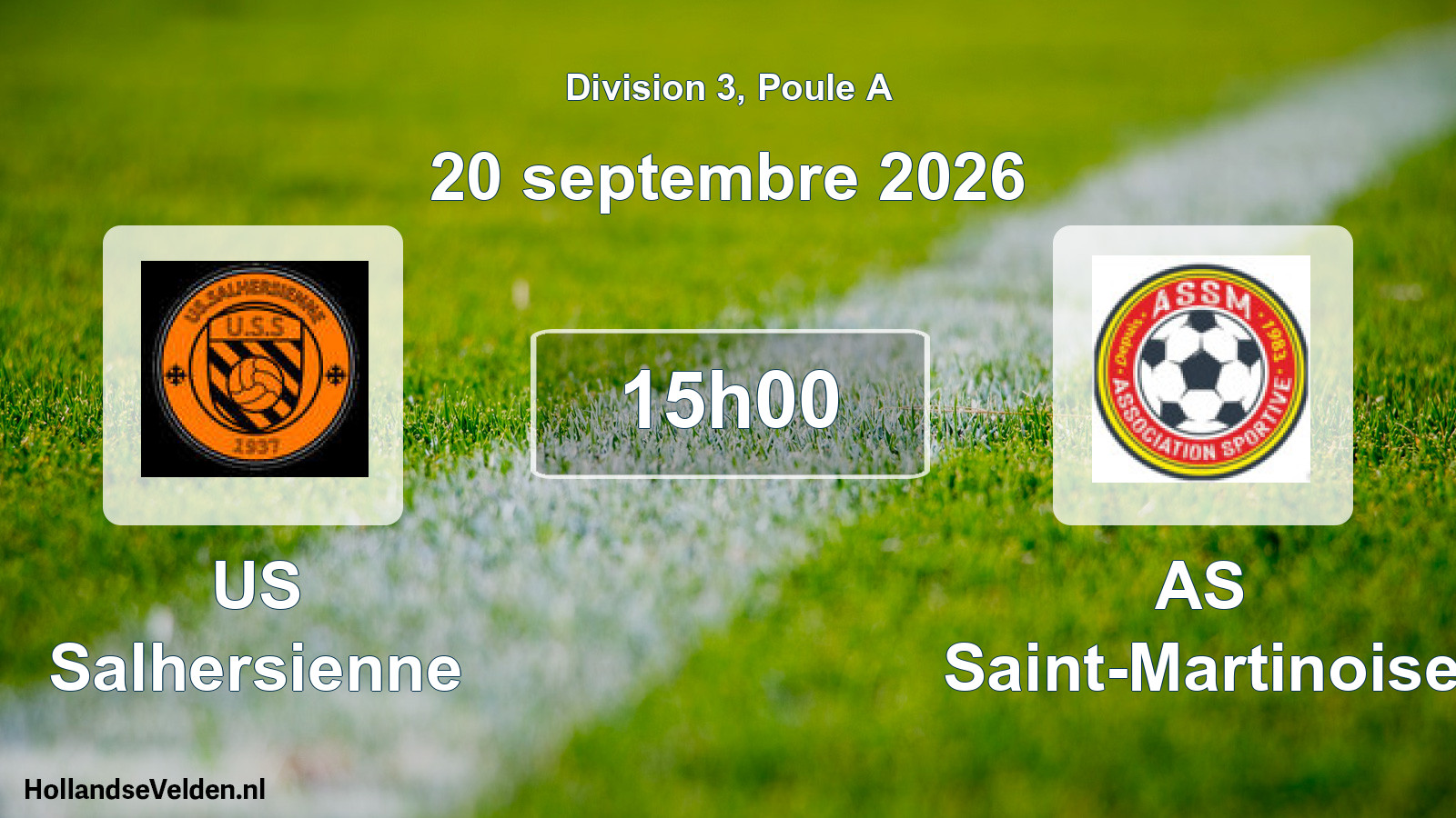 Match programmé: US Salhersienne - AS Saint-Martinoise (20 septembre 2026)