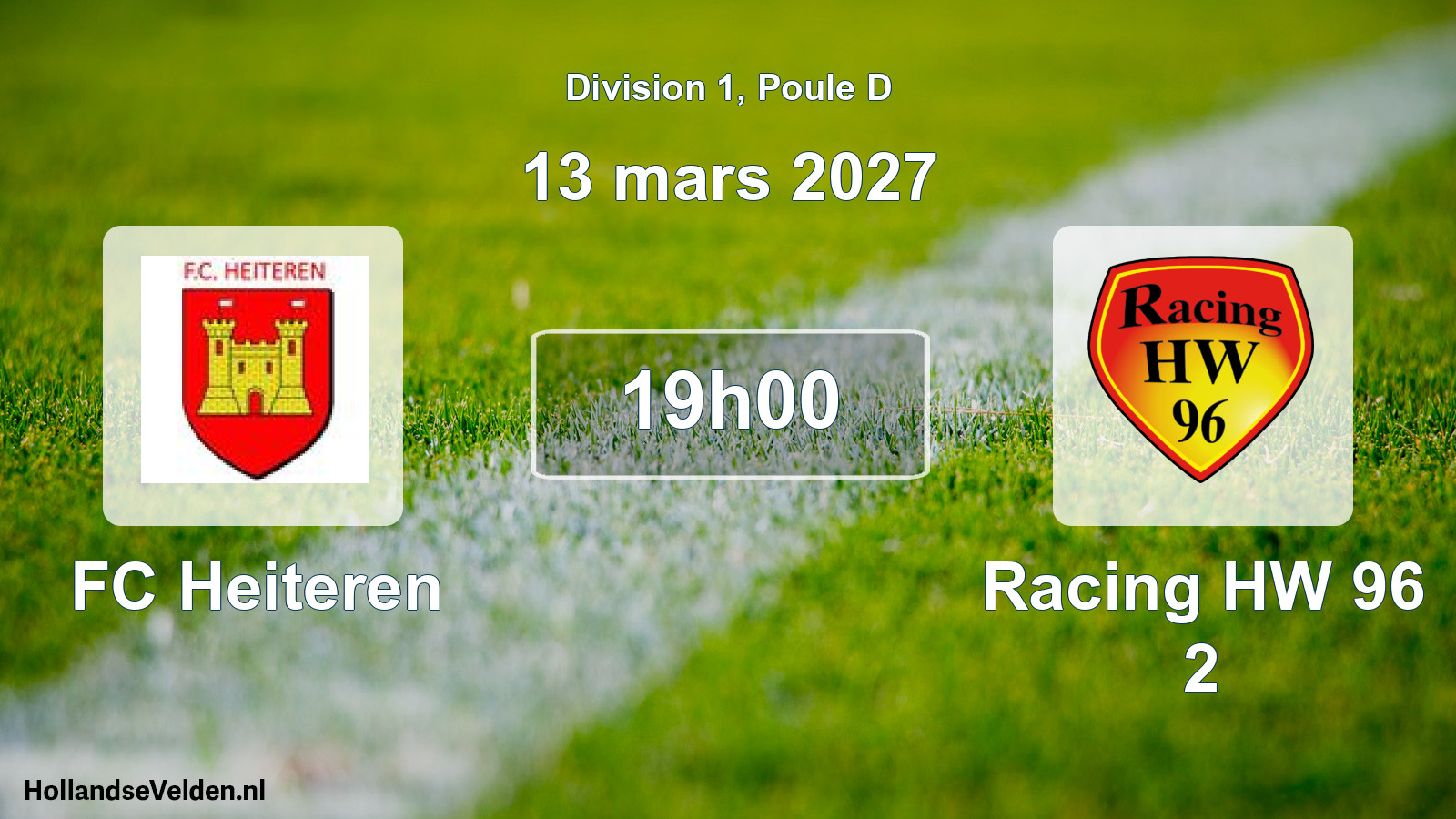 Scheduled Match: FC Heiteren - Racing HW 96 2 (13 March 2027)