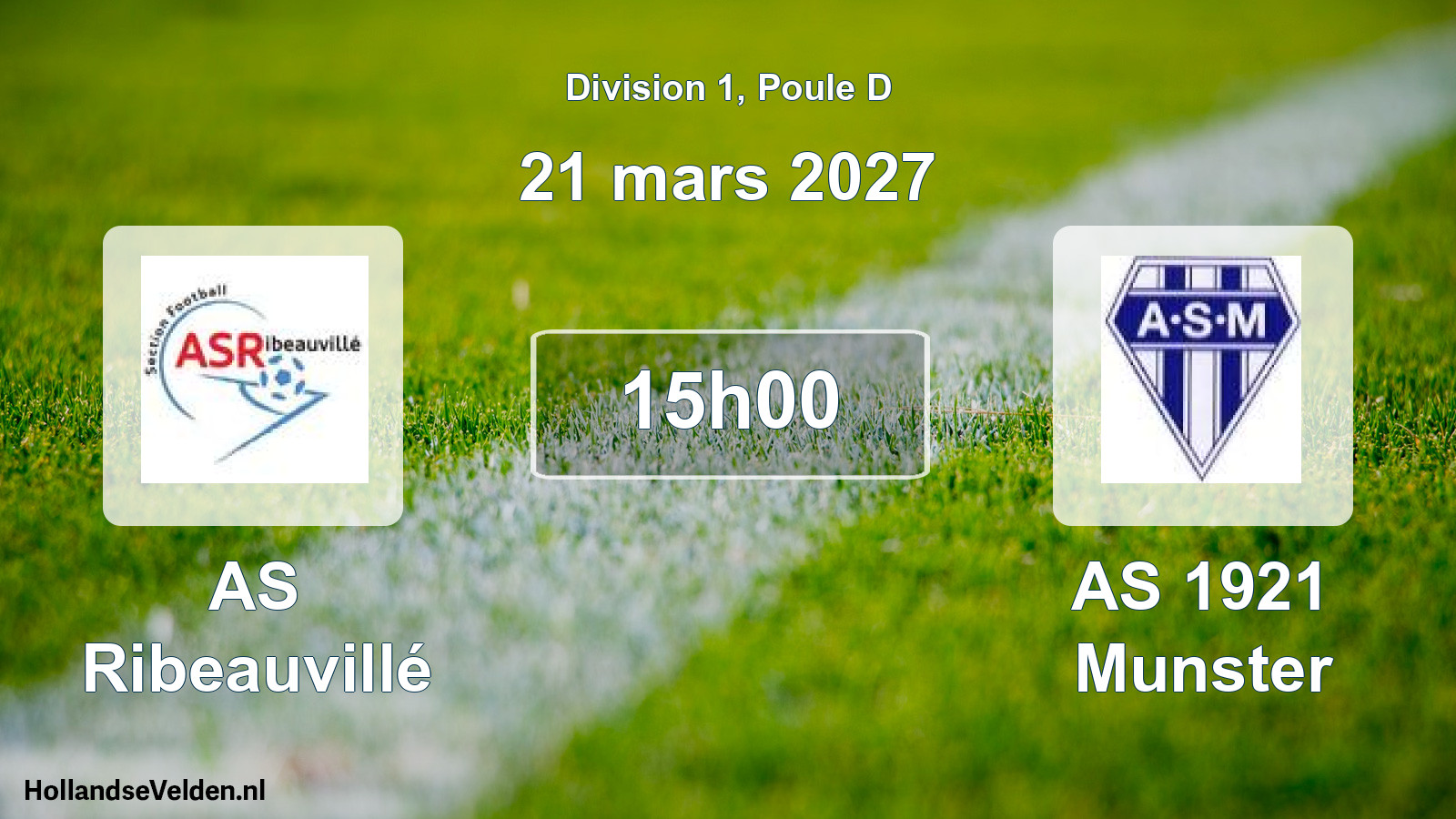 Scheduled Match: AS Ribeauvillé - AS 1921 Munster (21 March 2027)