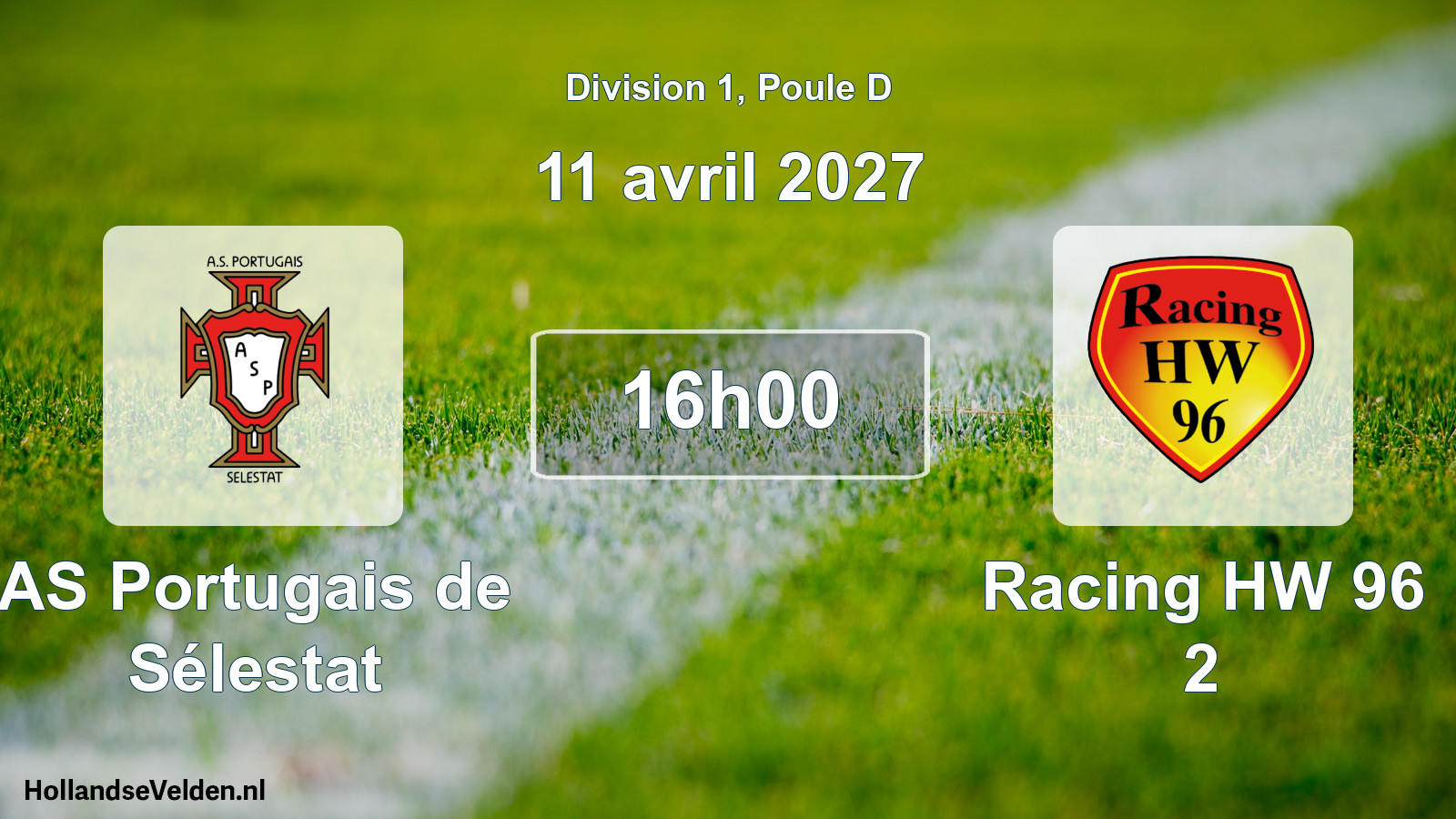 Scheduled Match: AS Portugais de Sélestat - Racing HW 96 2 (11 April 2027)