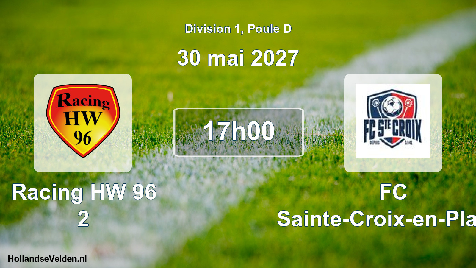 Scheduled Match: Racing HW 96 2 - FC Sainte-Croix-en-Plaine (30 May 2027)