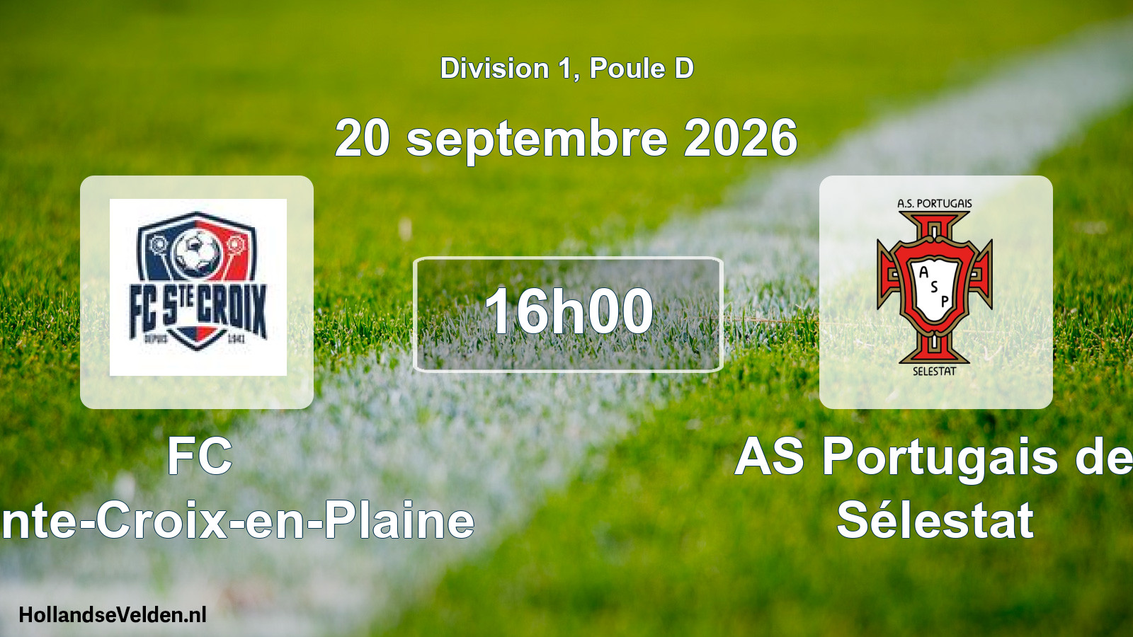 Scheduled Match: FC Sainte-Croix-en-Plaine - AS Portugais de Sélestat (20 September 2026)