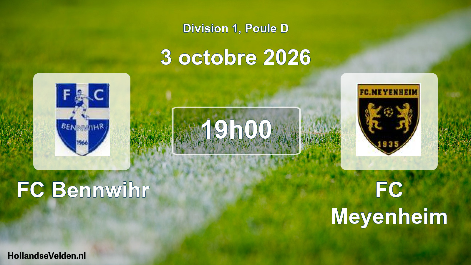 Scheduled Match: FC Bennwihr - FC Meyenheim (3 October 2026)