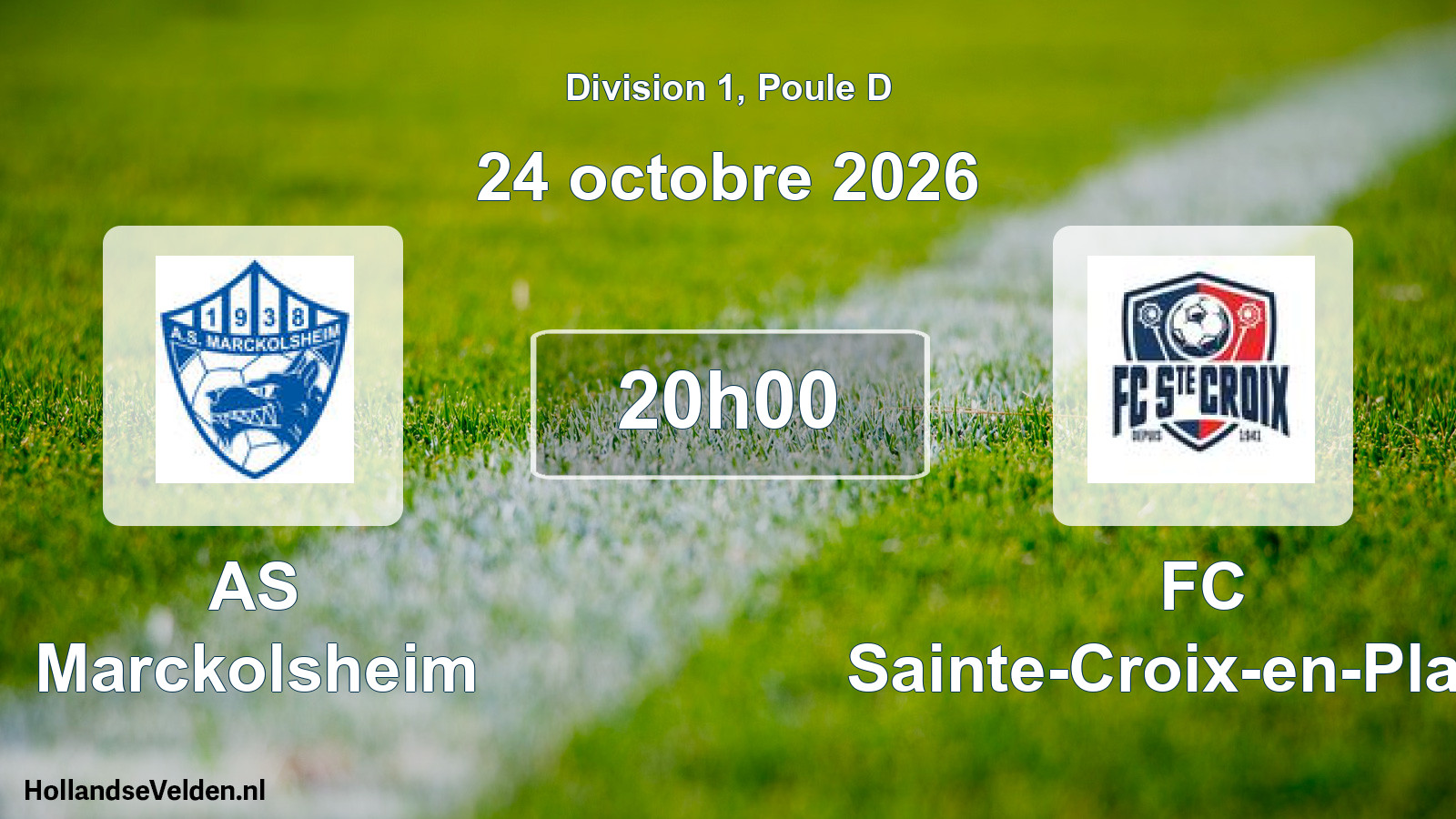 Scheduled Match: AS Marckolsheim - FC Sainte-Croix-en-Plaine (24 October 2026)