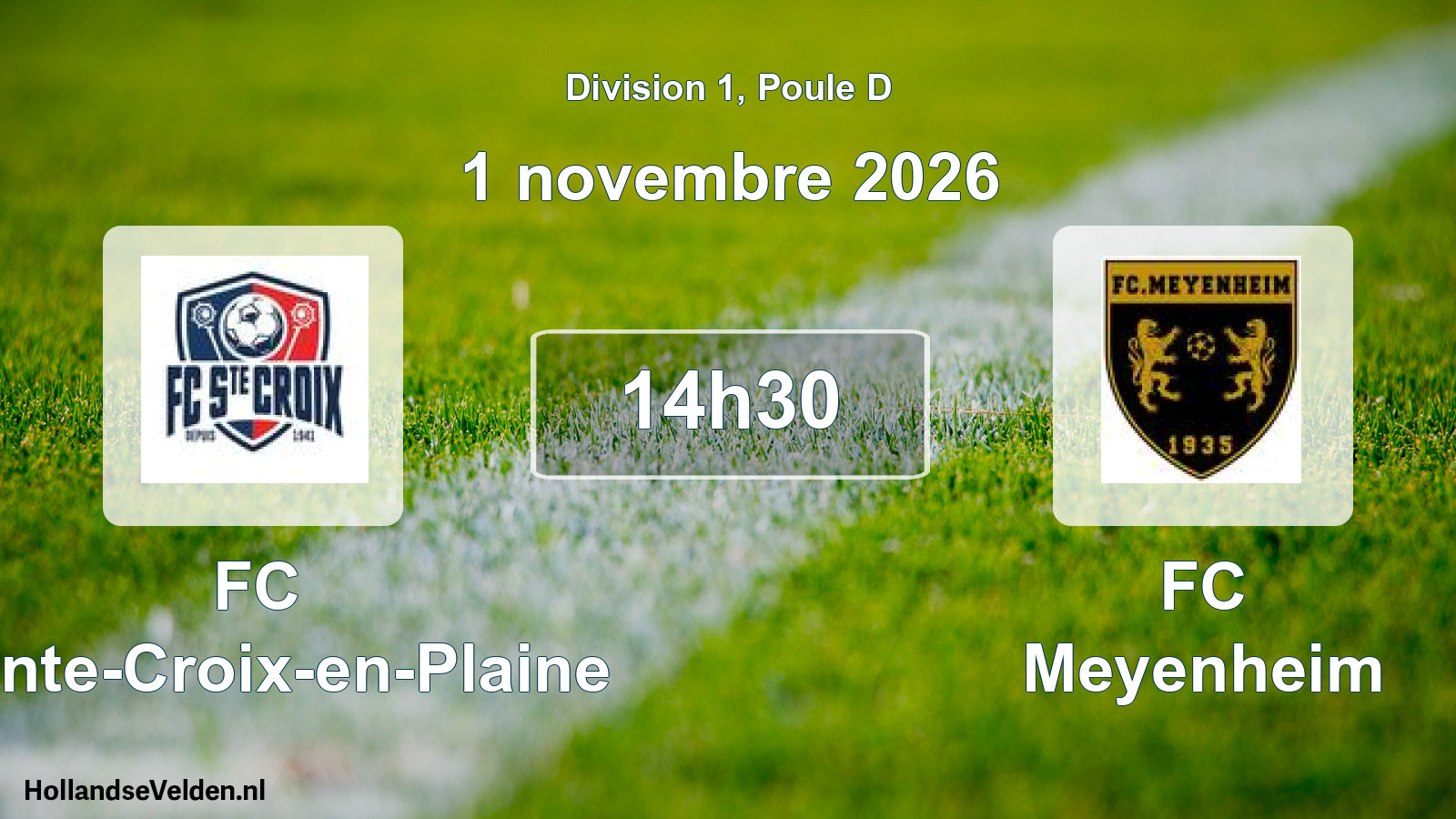 Scheduled Match: FC Sainte-Croix-en-Plaine - FC Meyenheim (1 November 2026)