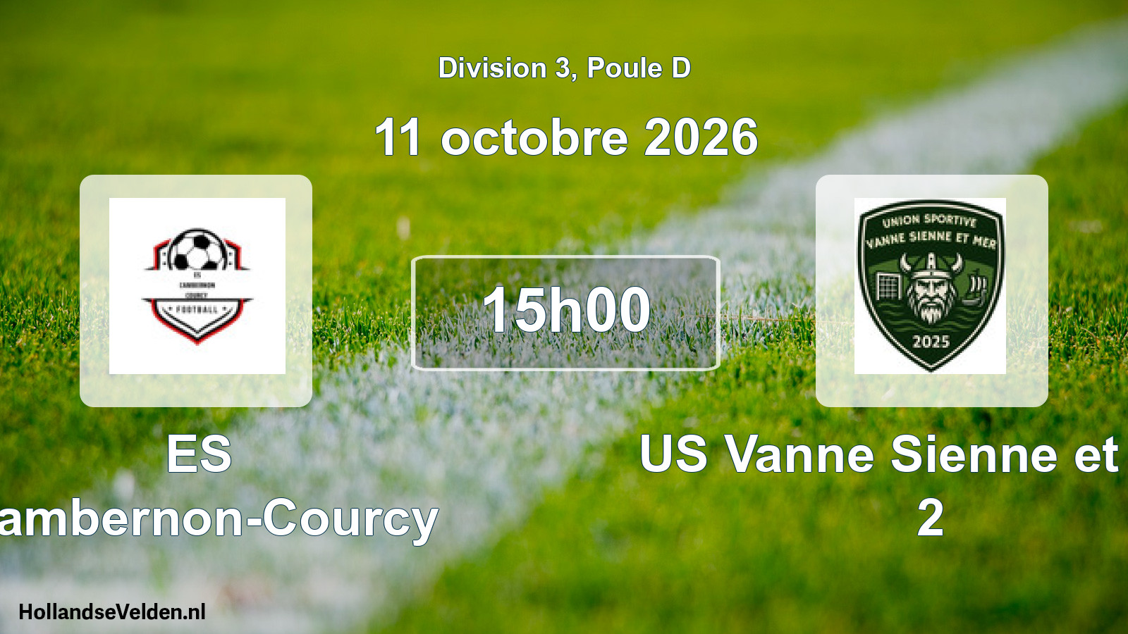 Scheduled Match: ES Cambernon-Courcy - US Vanne Sienne et Mer 2 (11 October 2026)