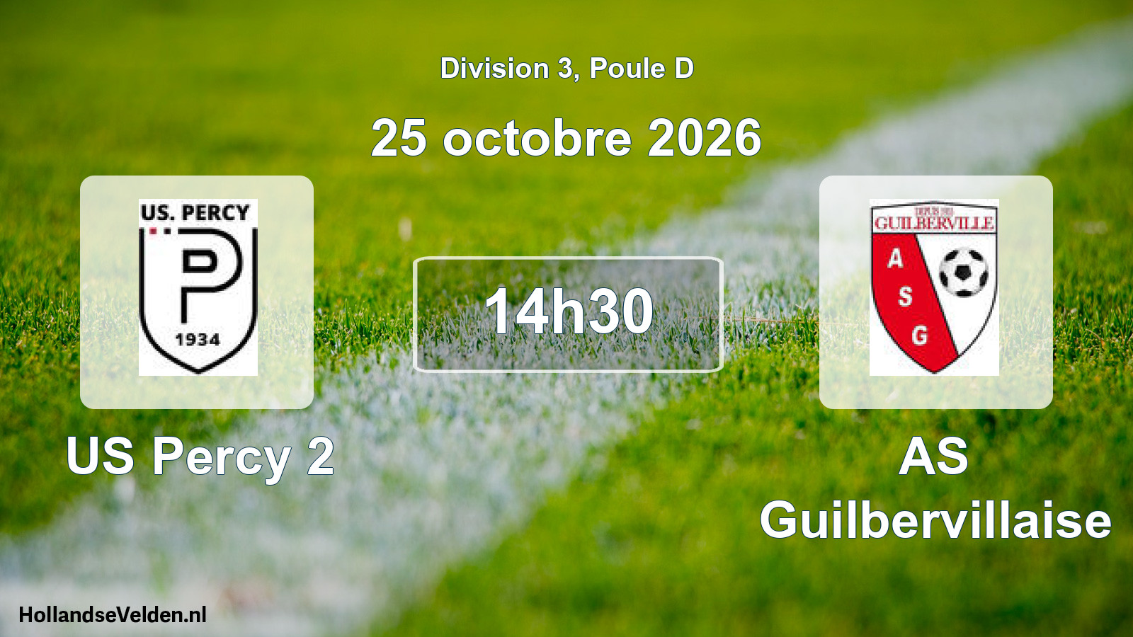 Scheduled Match: US Percy 2 - AS Guilbervillaise (25 October 2026)