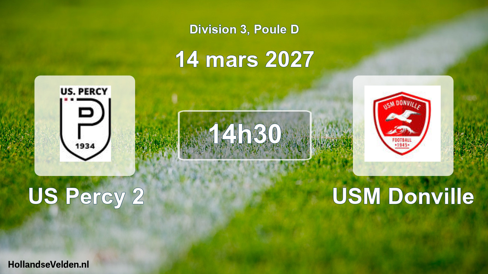 Match programmé: US Percy 2 - USM Donville (14 mars 2027)