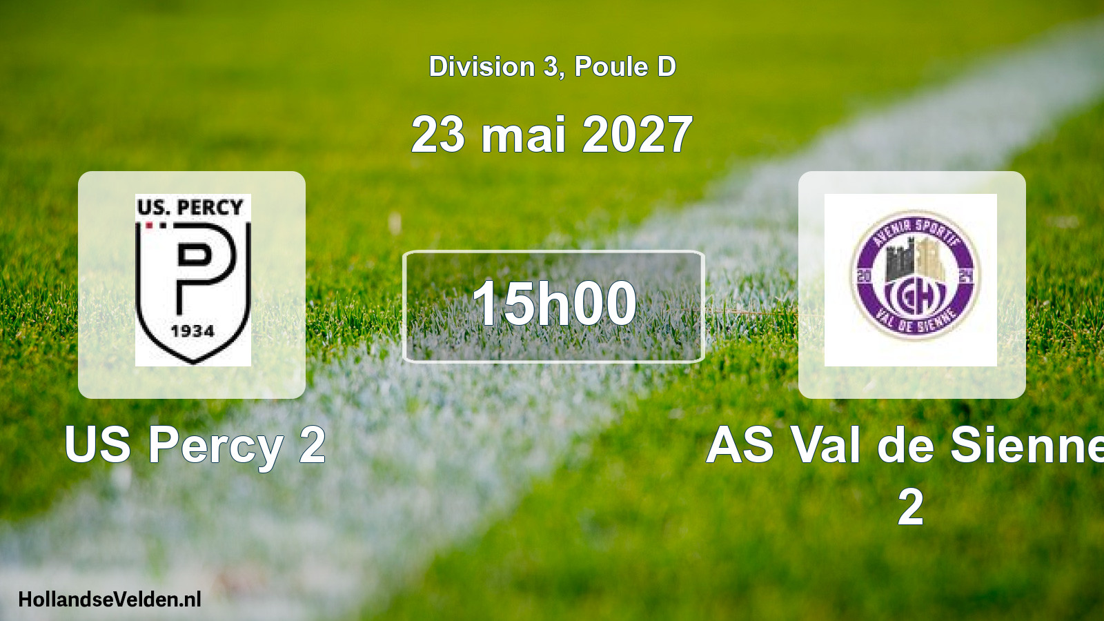 Scheduled Match: US Percy 2 - AS Val de Sienne 2 (23 May 2027)