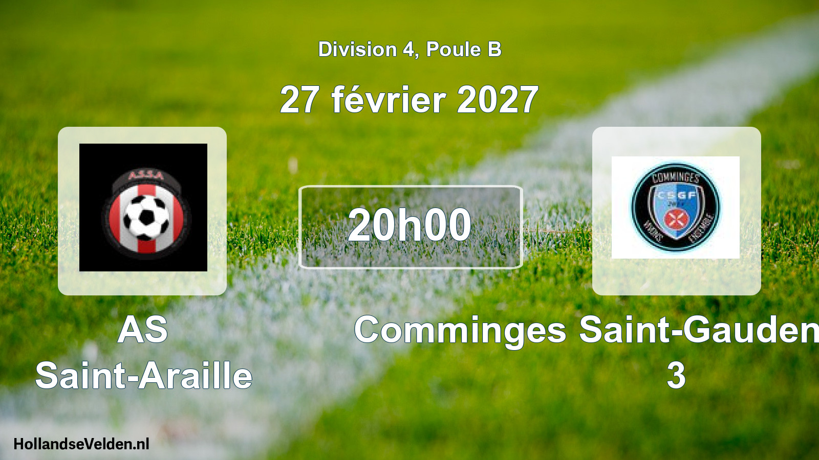 Scheduled Match: AS Saint-Araille - Comminges Saint-Gaudens Football 3 (27 February 2027)
