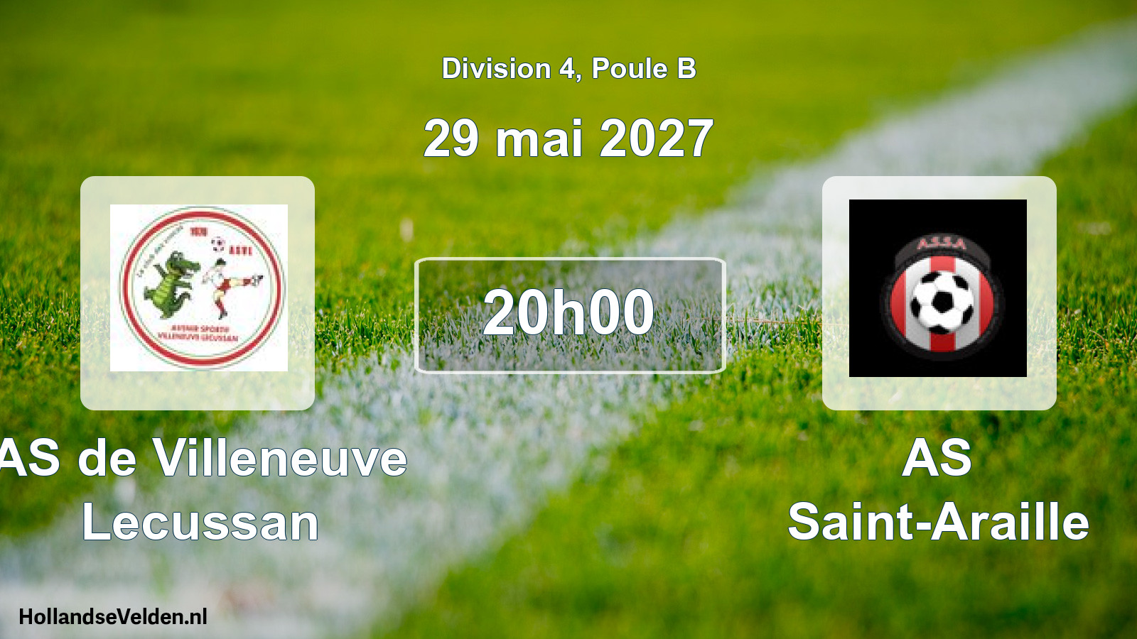 Match programmé: AS de Villeneuve Lecussan - AS Saint-Araille (29 mai 2027)