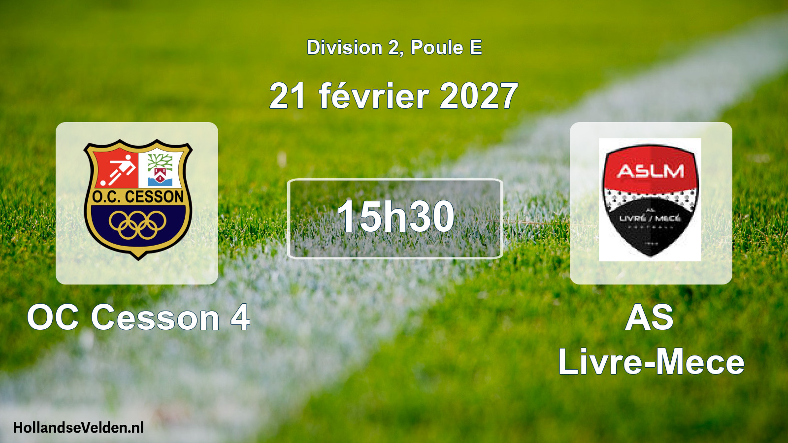 Scheduled Match: OC Cesson 4 - AS Livre-Mece (21 February 2027)