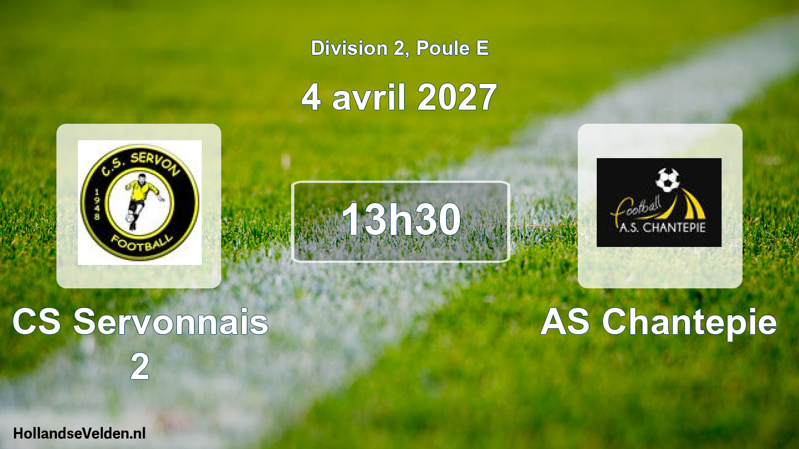 Scheduled Match: CS Servonnais 2 - AS Chantepie (4 April 2027)