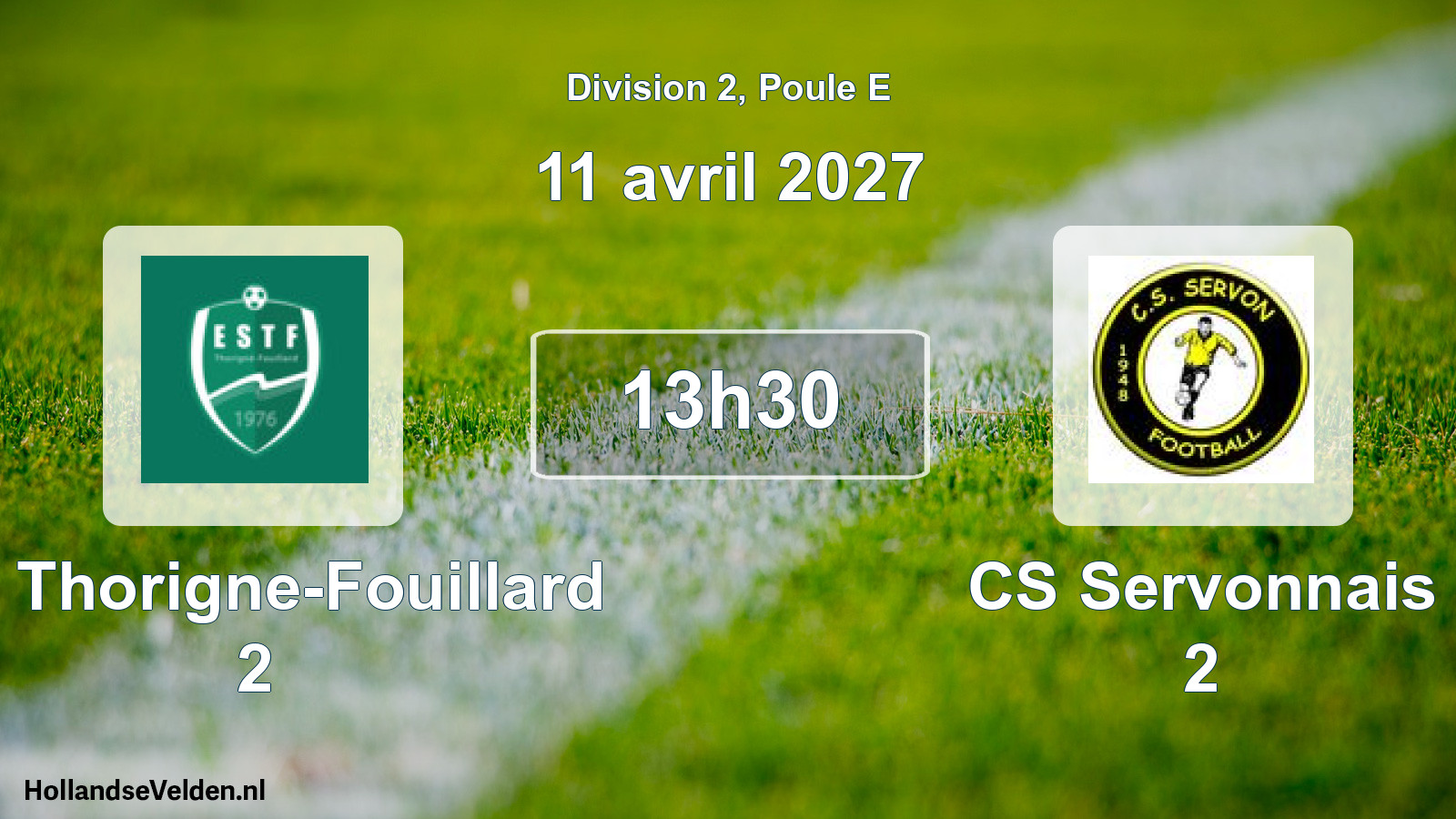 Scheduled Match: ES Thorigne-Fouillard 2 - CS Servonnais 2 (11 April 2027)
