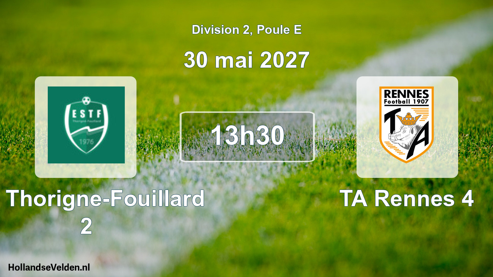 Scheduled Match: ES Thorigne-Fouillard 2 - TA Rennes 4 (30 May 2027)