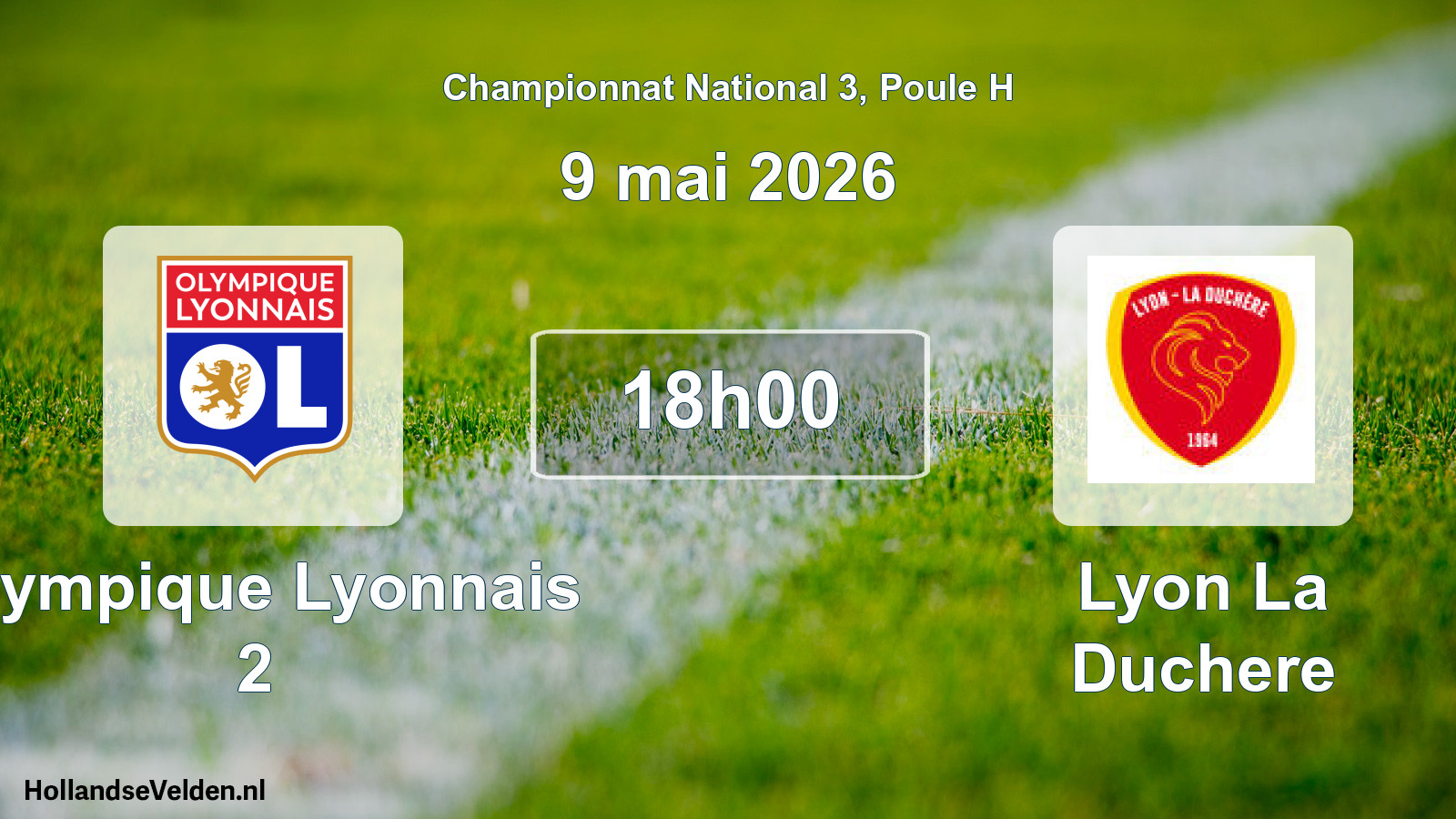 Scheduled Match: Olympique Lyonnais 2 - Lyon La Duchere (9 May 2026)