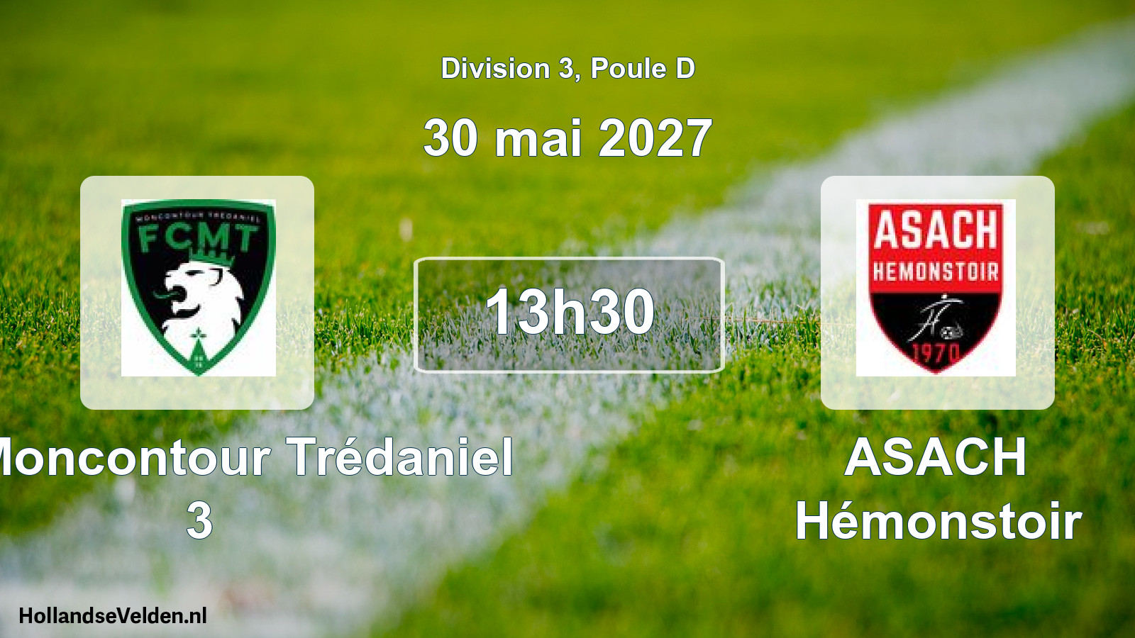 Match programmé: FC Moncontour Trédaniel 3 - ASACH Hémonstoir (30 mai 2027)